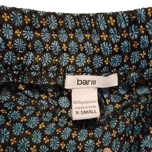 BAR III Womens Palazzo Pants Summer print Pockets Wide Leg Size XS T04 - Picture 3 of 6